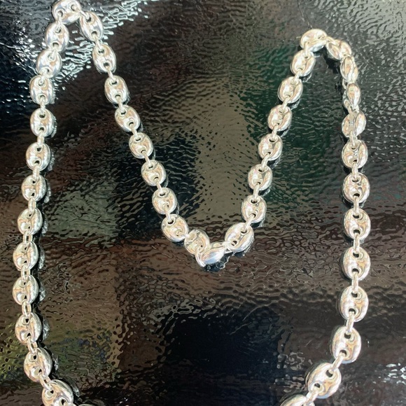 Gucci puff link sterling silver chain 24” long - Picture 4 of 7